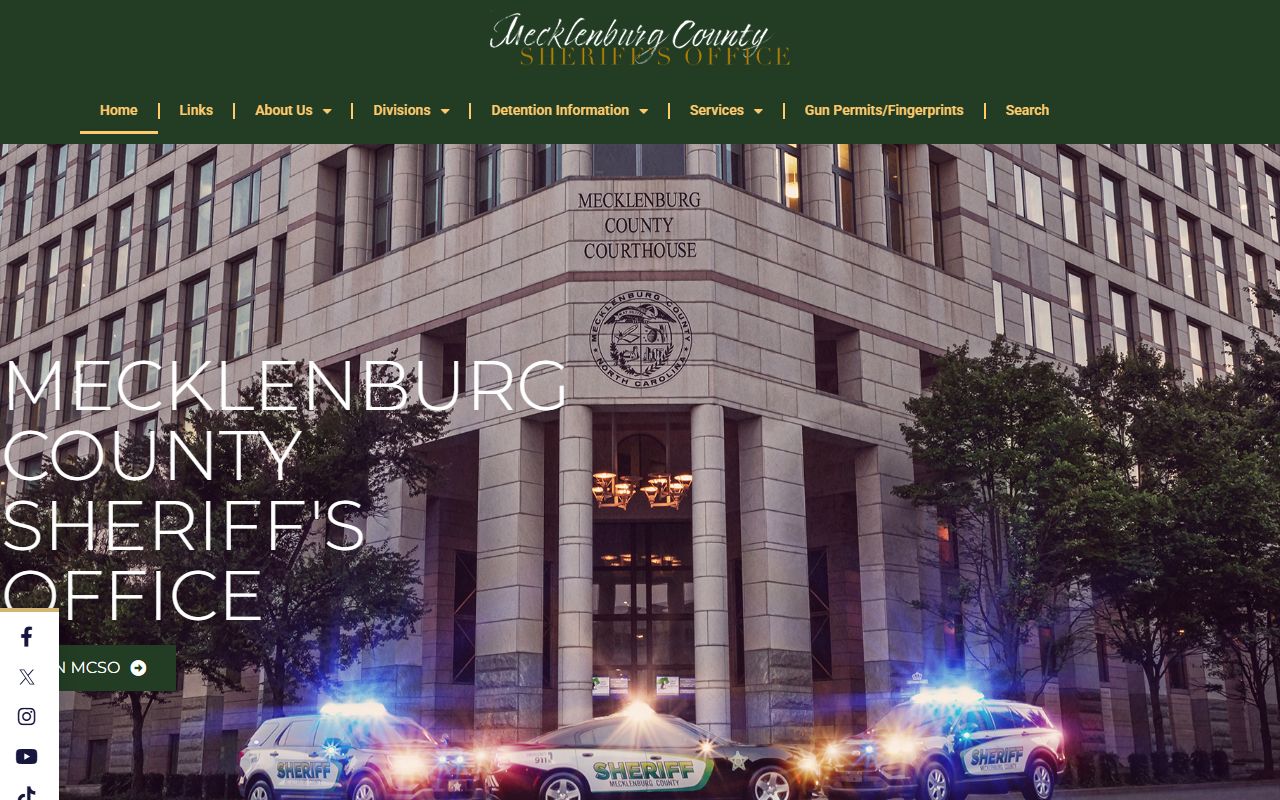 Matthews phone directory Mecklenburg Sheriff verification phone line